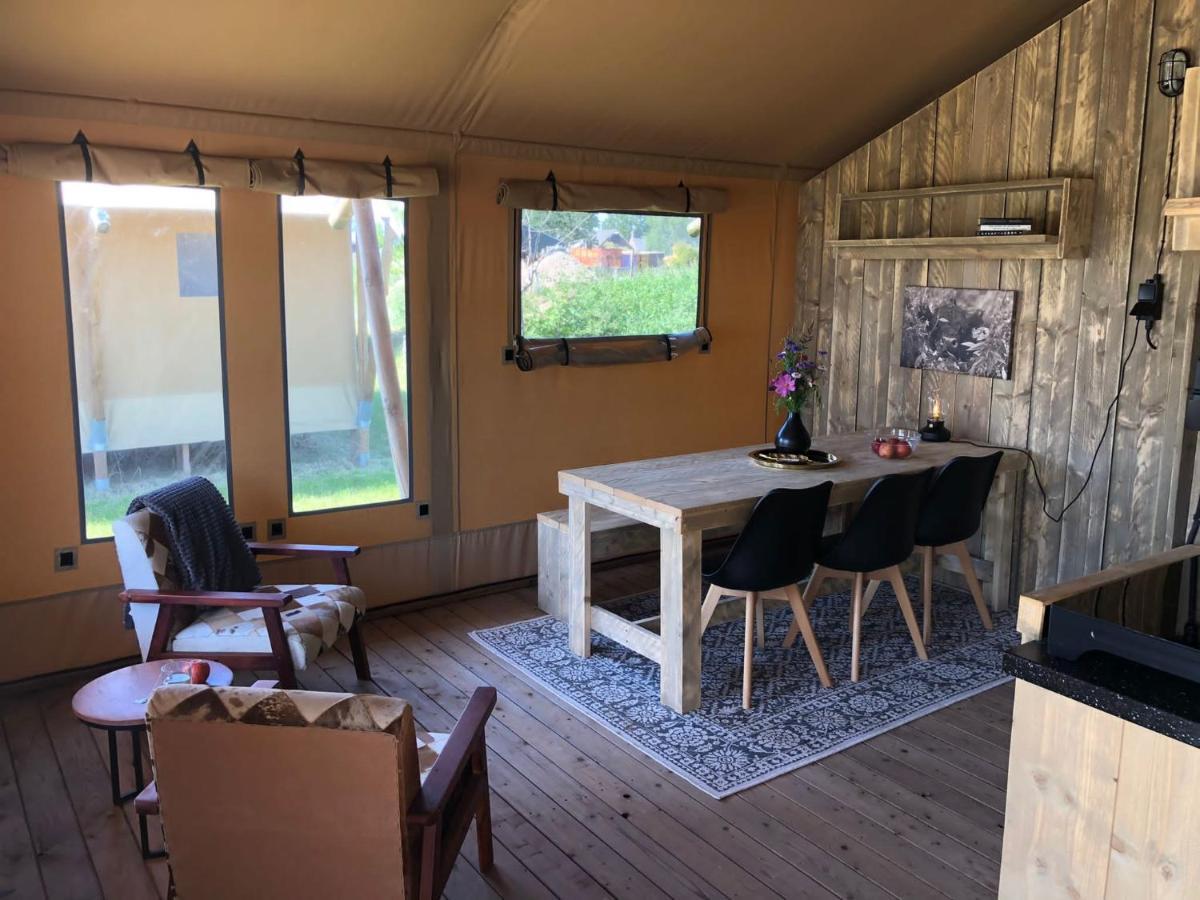 De Hazelaarshof Luxe Glampingtent Bij Natuurgebied De Millingerwaard Kekerdom Luaran gambar