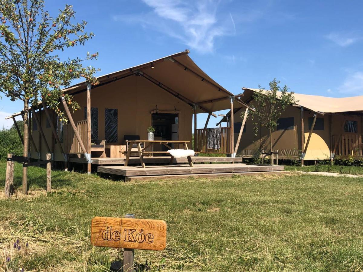 De Hazelaarshof Luxe Glampingtent Bij Natuurgebied De Millingerwaard Kekerdom Luaran gambar